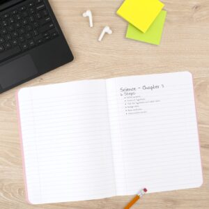 Mead Composition Book, Wide Ruled, 80 Sheets, 7.5" x 9.75", Pastel Pink - Image 4