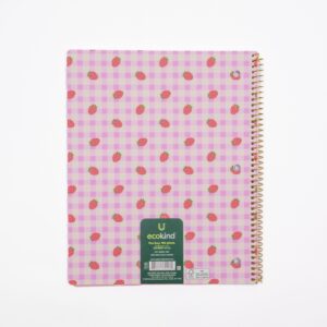 Ecokind by U Style Strawberry 1 Subject Notebook, Wide Rule, 8.5" x 10.5", 80 Sheets - Image 4