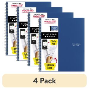 Five Star 1 Subject College Ruled Notebook Plus Study App, 8.5" x 11", Black, Poly, Spiral, 100 Sheets - Image 12