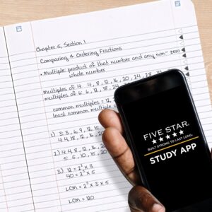 Five Star Composition Book Plus Study App, College Ruled, 80 Sheets, Poly, 7.5" x 9.75", Black - Image 3