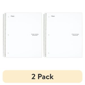 Five Star 1 Subject College Ruled Notebook Plus Study App, 8.5" x 11", Black, Poly, Spiral, 100 Sheets - Image 17