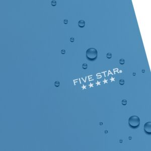 Five Star 3 Subject Wide Ruled Notebook Plus Study App, 8" x 10.5", Tidewater Blue, Poly, Spiral, 150 Sheets - Image 2