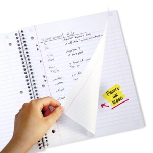 Five Star 3 Subject Wide Ruled Notebook Plus Study App, 8" x 10.5", Tidewater Blue, Poly, Spiral, 150 Sheets - Image 7