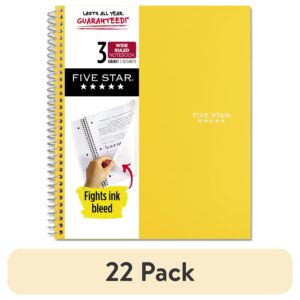 Five Star 3 Subject Wide Ruled Notebook Plus Study App, 8" x 10.5", Tidewater Blue, Poly, Spiral, 150 Sheets - Image 9