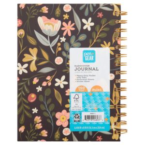 Pen+Gear 6.4x8 Hardcover Journal, Floral,Includes Sticker Sheet and Heavy-Duty Pocket,Twin-Wire Spiral Bound,For All Ages - Image 8