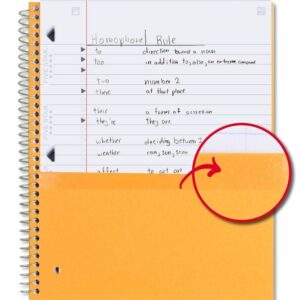 Five Star 1 Subject 100pg Wide Ruled Spiral Notebook - Image 4