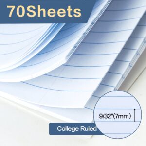 Deli Morandi Spiral Notebook, College Ruled, 1-Subject Notebook, Thick Paper, 140 Pages, 8"x 10-1/2", Assorted Colors, 6 Pack - Image 5