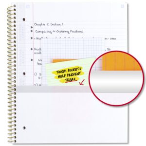 Five Star Modern Lines 1 Subject College Ruled Notebook Plus Study App, 8.5" x 11", Weave, Poly, Spiral, 80 Sheets - Image 6