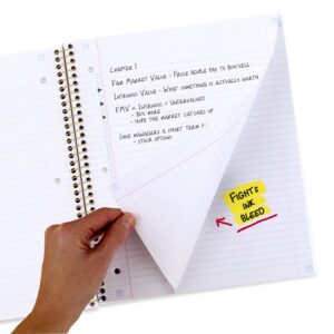 Five Star Modern Lines 1 Subject College Ruled Notebook Plus Study App, 8.5" x 11", Weave, Poly, Spiral, 80 Sheets - Image 7