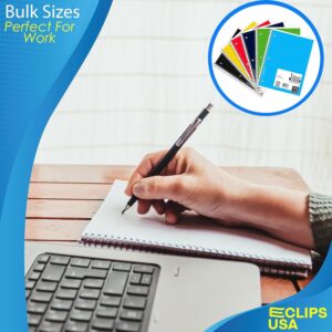 E-CLIPS USA Wide Ruled Single Subject Spiral Notebook, 50 GSM, 70 Sheets, 48 Pack - Image 5