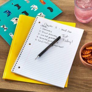 Pen+Gear 1 Subject Notebook, College Ruled, 8" x 10.5", Multicolor Game Controllers, 70 Sheets - Image 3