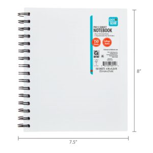 Pen+Gear College Ruled 5-Subject Poly Notebook, 6" x 8.26", White, 150 Sheets - Image 6