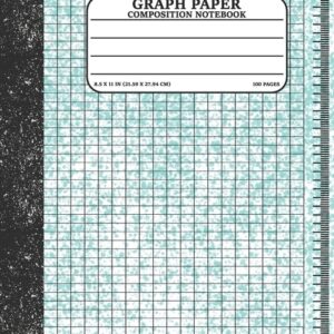 Graph Paper Composition Notebook: Math and Science Lover Graph Paper Cover Watercolor (Quad Ruled 4 squares per inch, 100 pages) Birthday Gifts For Math Lover Teacher, Student Notebook, (Paperback) - Image 1