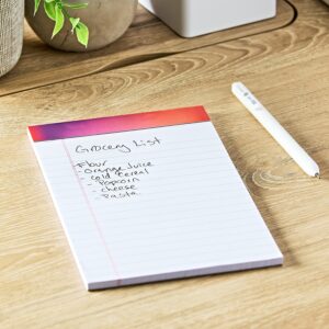 Pen+Gear Wide Ruled Legal Pads, Cosmic Ombre, 5″ x 8″, 2 Pack, 50 Sheets Per Pad, 100 Pages Total