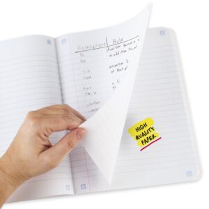 Five Star Down to Earth Composition Book Plus Study App, Wide Ruled, 80 Sheets, 7.5" x 9.75", Butterfly Blues - Image 3