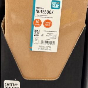Pen+Gear Personal Notebook, College Ruled, 30 Sheets, Brown - Image 6