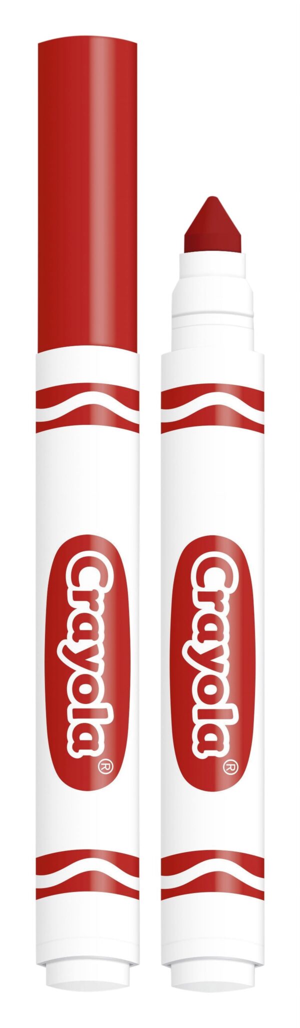Crayola 12 Count Original Bulk Markers, Red