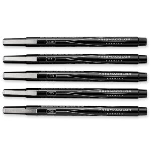 Prismacolor Premier Fine Line Markers, Black, 5-Pack
