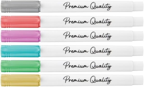 Craft ID – Metallic markers, 6 pcs – (K-CR5002/GE)