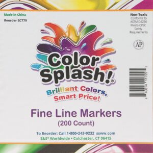 Color Splash!® Fine Line Marker PlusPack (Pack of 200)