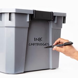 Marks-A-Lot Fine Point Permanent Markers 29837, Black (Pack of 4)