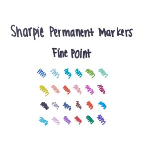 Sharpie 75846 Permanent Markers, Fine Point, Assorted Colors, 24-Count - Image 3