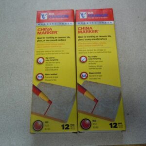 Opal-C.H. Hanson China Marker Red Lumber Crayon 2 Packs Of 12 Markers Each 10390
