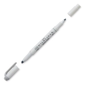 Zebra Mildliner Double Ended Creative Marker – Gray
