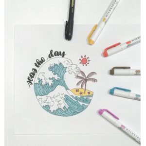 Zebra Mildliner Double Ended Creative Marker – Gray