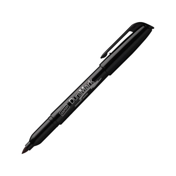 Staples DuraMark Permanent Markers Fine Point Black 12/Pack (20468-CC) 910000
