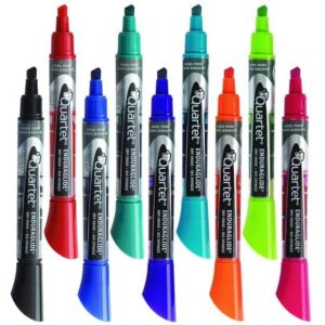 Quartet® EnduraGlide® Dry-Erase Markers, Chisel-Tip, Assorted Colors, Pack Of 12