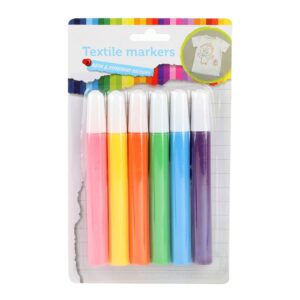 Jouetprive-Textile Markers Tropical, 6 Pieces - Image 1