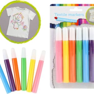 Jouetprive-Textile Markers Tropical, 6 Pieces - Image 2