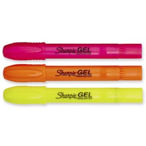 Sharpie Gel Highlighters, Bullet Tip, Assorted Colors, 3 Count - Image 2