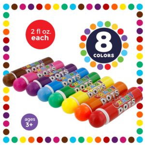 US Art Supply 8 Color Crazy Dots Markers – Washable Paint Marker Daubers