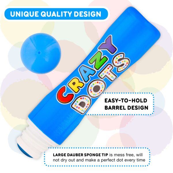 US Art Supply 8 Color Crazy Dots Markers – Washable Paint Marker Daubers