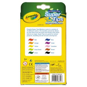 Crayola Super Tips Washable Markers Set Of 10 - Image 3