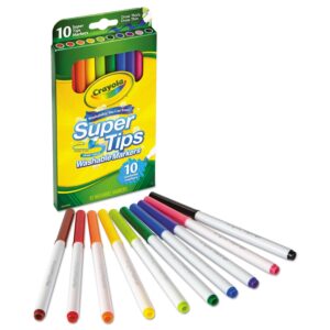 Crayola Super Tips Washable Markers Set Of 10 - Image 4