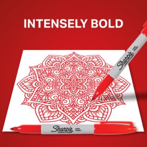 Sharpie Permanent Markers, Fine Point, Red, 36 Count - Image 3
