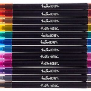 Hello Hobby Multicolor Calligraphy Marker Set, 12 Count Adult - Image 5