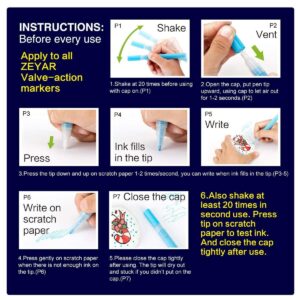 ZEYAR Paint Markers, AP Certified, Extra Fine Point, 18 colors, Permanent & Waterproof ink, Works on Rock, Wood, Glass, Metal and Ceramic and Almost All Surfaces
