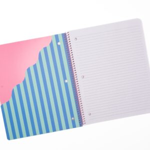 Ecokind by U Style Striped 1 Subject Notebook with Front Pocket, College Rule, 8.5" x 10.5", 80 Sheets - Image 4