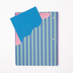 Ecokind by U Style Striped 1 Subject Notebook with Front Pocket, College Rule, 8.5" x 10.5", 80 Sheets - Image 5