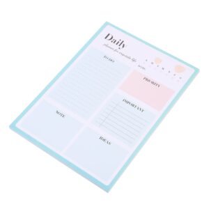 Note Pads Work Schedule Planner Undated Daily Planner Portable Daily Planner Notebook Desktop Tear-off Double Offset Paper Dating Work