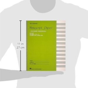 Standard Wirebound Manuscript Paper (Green Cover) - Image 2
