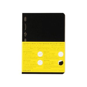 Stalogy Gridded Notebook: 4.1 in. x 5.8 in. (Black) A6 notebook - Image 1