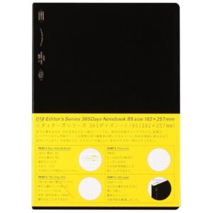 Stalogy Gridded Notebook: 4.1 in. x 5.8 in. (Black) A6 notebook - Image 2