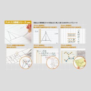 Kokuyo Campus Notebook Pink Cover Dotted Rule Width 6mm No-3CBT-P 30 Pages - Image 5