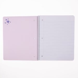 Ecokind by U Style Mess-Proof Glitter 1 Subject Notebook, Wide Rule, 8.5″ x 10.5″, 80 Sheets