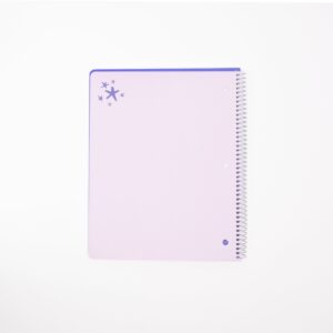 Ecokind by U Style Mess-Proof Glitter 1 Subject Notebook, Wide Rule, 8.5″ x 10.5″, 80 Sheets